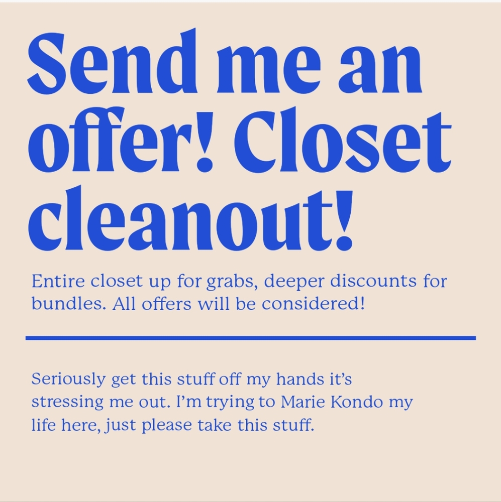 Closet cleanout!